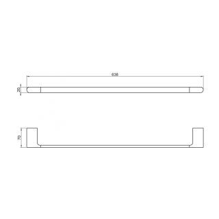 Полотенцедержатель Timo Luiro 18453/03 чёрный